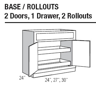 B30rt Base Cabinet 2 Rollouts Wheaton Wheaton B30rt